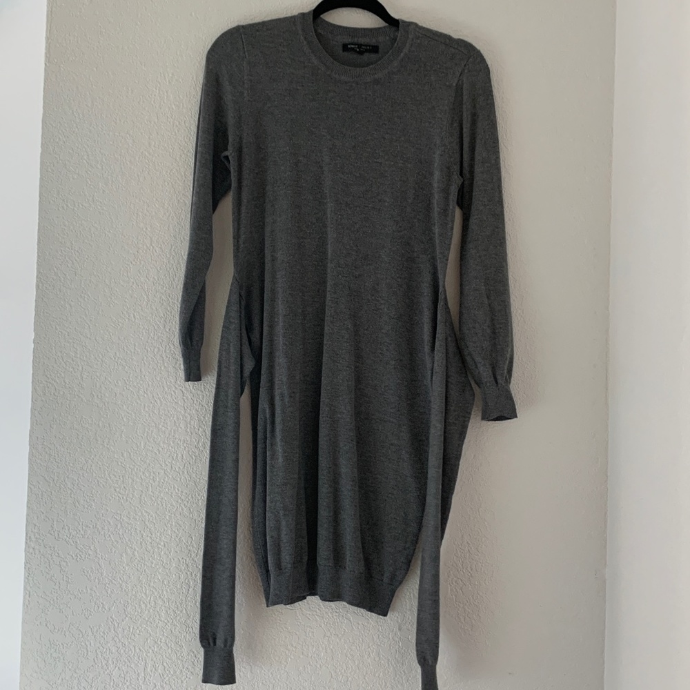 Romeo & Juliet Long Sleeve Gray Sweater Dress - Picture 4 of 9